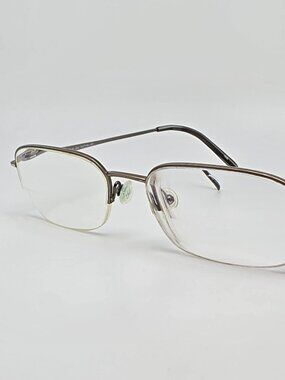Board Room Classics BC519 Silver Semi Rimless Eyeglasses Frame w/ Flexhinge 55mm